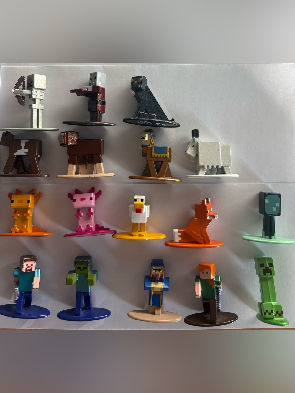 Minecraft Caves & Cliffs Jada Nano Metalfigs 17pc Near Complete Set